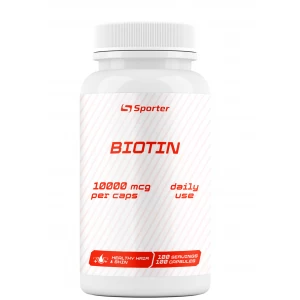 Біотин, Sporter, Biotin 10000 мкг - 100 капс