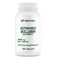 Гинко Билоба (экстракт, 240 мг), Sporter, Ginkgo Biloba - 60 таб