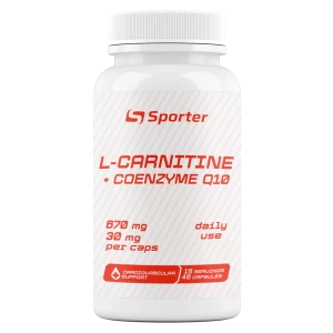 Л-карнітин + коензим Q10, Sporter, L- carnitine 670 мг + CoQ10  30 мг - 45 капс