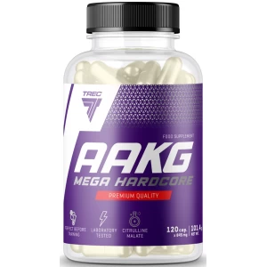Бустер оксиду азоту (Аргінін + Цитрулін), Trec Nutrition, AAKG Mega Hardcore - 120 капс
