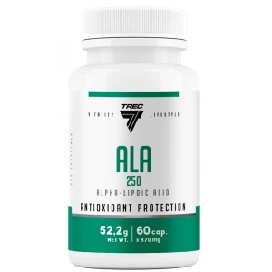 Альфа-ліпоєва кислота, Trec Nutrition, ALA 250 - 60 капс