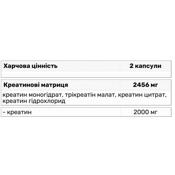 Креатиновий комплекс, Trec Nutrition, Crea Xtreme - 120 капс