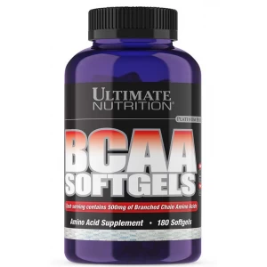 Незамінні амінокислоти ВСАА, Ultimate Nutrition, BCAA SOFTGELS - 180 гель капс