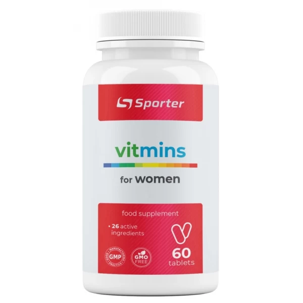 Вітаміно-мінеральний комплекс для жінок, Sporter, Vitmins for women - 60 таб